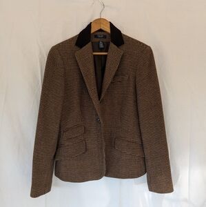 Dark Academia Wool Blazer
